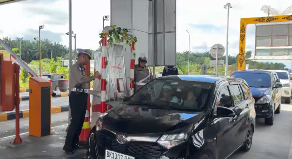 Arus Balik H+1 Mulai Meningkat di Tol Pekanbaru-Dumai