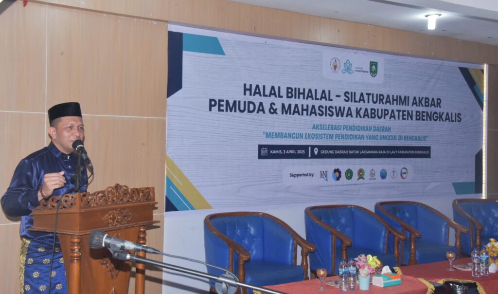 Bupati Bengkalis Hadiri Halal Bihalal dan Silaturahmi, Pemuda dan Mahasiswa Bengkalis