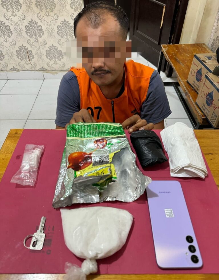 Diduga Pengedar Diringkus Satresnarkoba Polres Siak, Sita 217,97 Gram Sabu