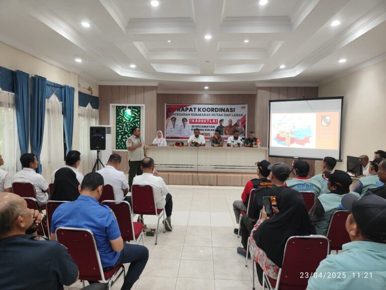 Dinisiasi Polsek Payung Sekaki, Forkopimcam Gelar Rakor Pencegahan Karhutla
