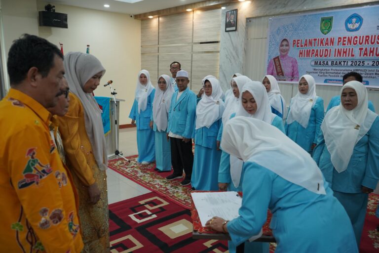 HIMPAUDI Inhil 2025-2029 Dilantik, Wabup Yuliantini: Pondasi Ciptakan Generasi Cerdas