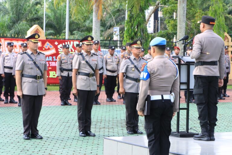 Jabatan Kapolsek Siak dan Kabagren Polres Siak Disertijabkan