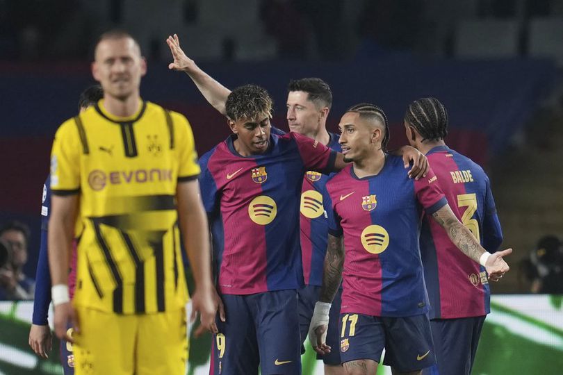 Lawan Borrusia Dortmund, Barcelona Pesta Gol