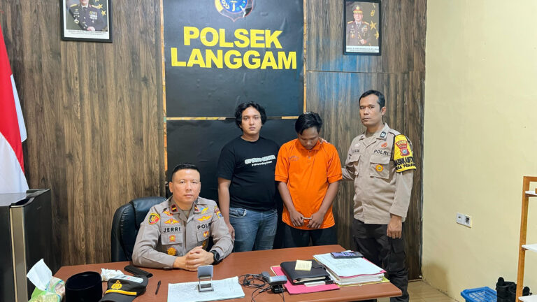 Pengguna Sabu di TK Pembina Langgam Diringkus