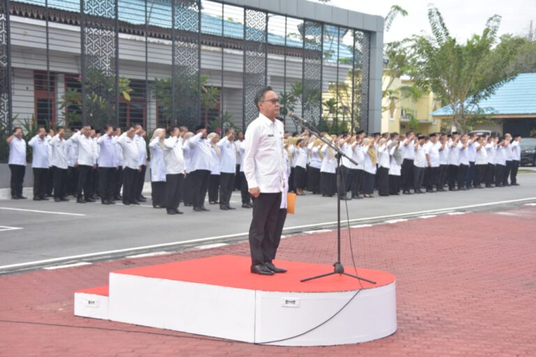 Sekda Pimpin Apel Perdana Pasca Idul Fitri 1446 H/2025 M di Lingkup Pemkab Bengkalis