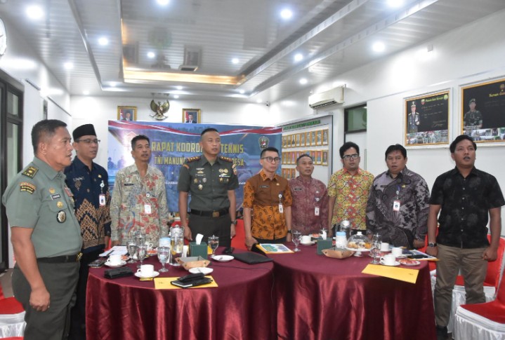 TMMD ke-124, Bupati Bengkalis dan Dandim 0303 Ikuti Rapat Teknis Secara Virtual
