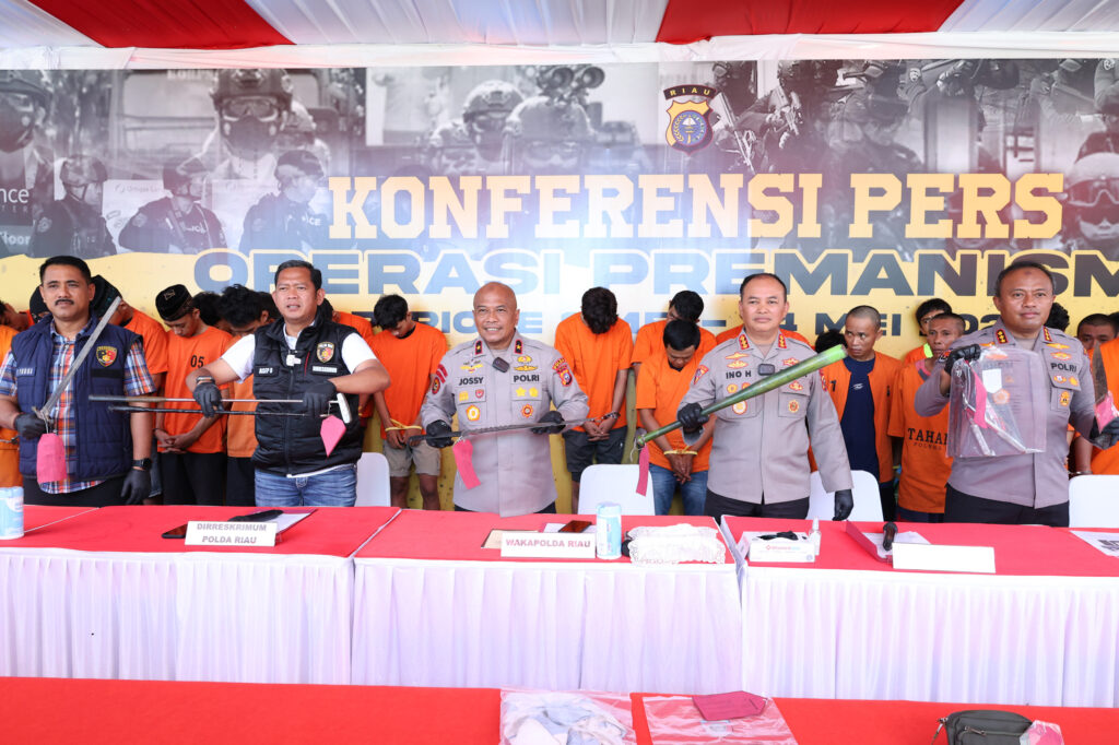 169 Preman di Riau Diringkus Polisi: Tersangka Ada Anak Sekolah