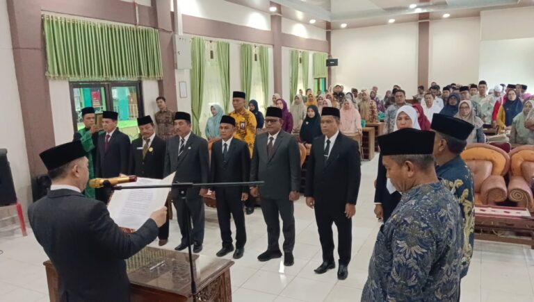 7 Pejabat di Kemenag Kampar Dilantik