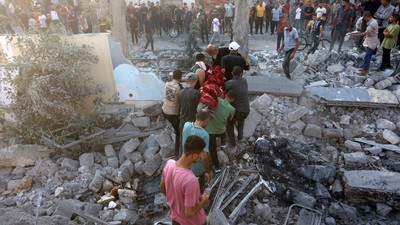 Israel Bom Sekolah Tempat Pengungsi di Kota Gaza