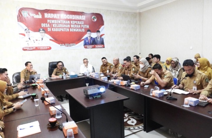 Pembentukan Koperasi Merah Putih di Bengkalis Hampir Rampung