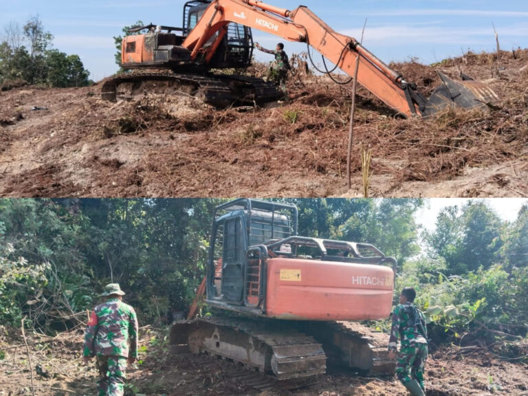 Dua Alat Berat Diamankan di Kawasan TNTN