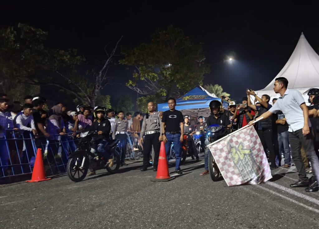 Lintasan Drag Bike di Jalan Naga Sakti Diresmikan