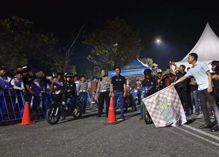 Lintasan Drag Bike di Jalan Naga Sakti Diresmikan