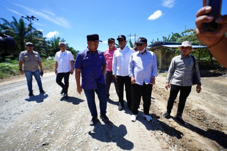 Mobil Angkutan Sebabkan Jalan Rusak di Desa Manggala Sempurna, Gubri Wahid Bakal Panggil Perusahaan