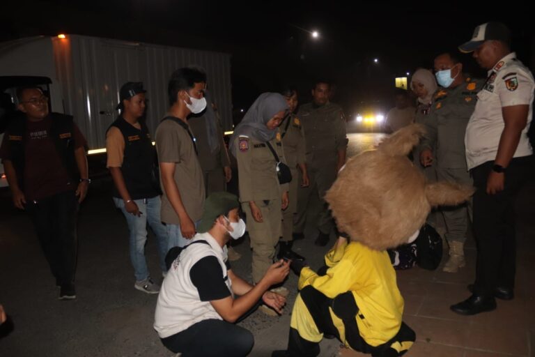 Satpol PP dan Dinsos Pekanbaru Razia Malam: Masih Ditemukan Aktivitas Gepeng