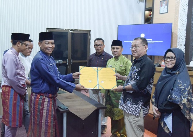 Wabup Bagus Santoso Terima Audiensi Maba Pascasarjana UIR