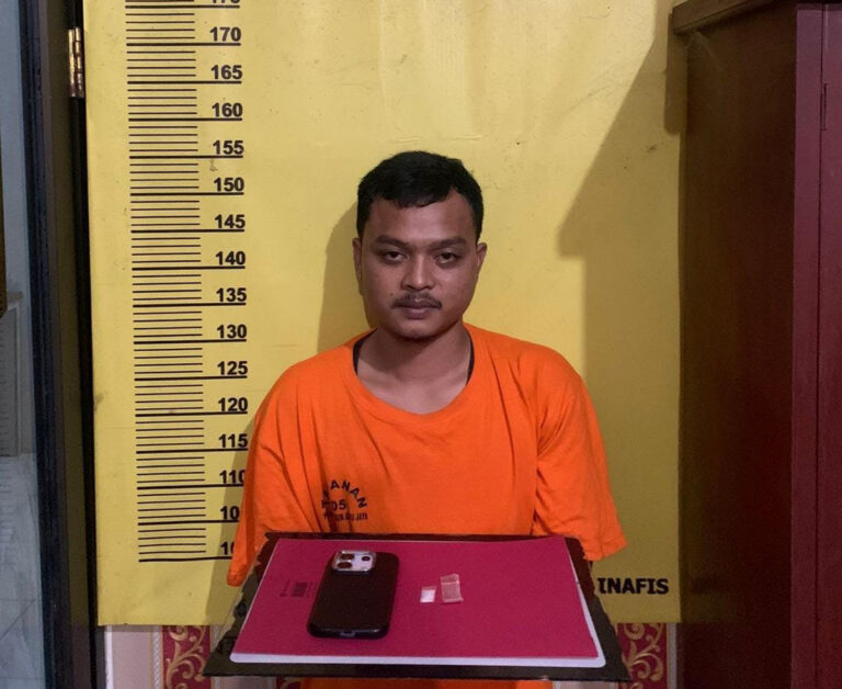 Dua Pelak Narkoba Diringkus Polsek Lubuk Batu Jaya