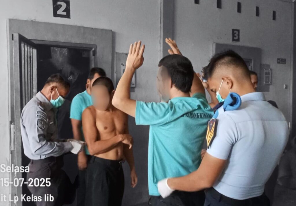 Kamar Hunian Warga Binaan Lapas Kelas IIB Bangkinang Digeledah